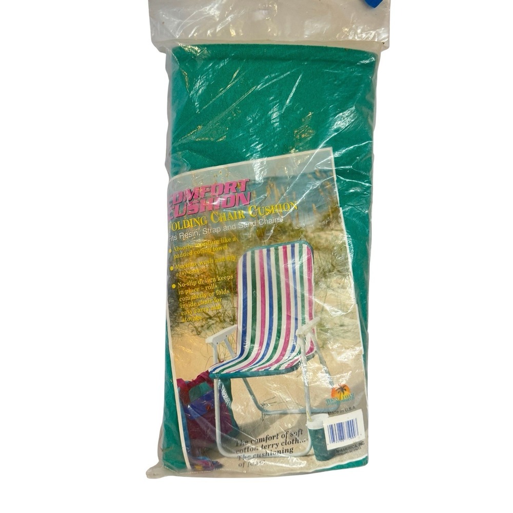 Vintage Folding Chair Cushion Lawn Chair Comfort Cushion Outdoor Furniture NOS